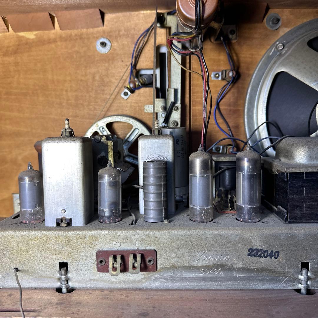 TOSHIBA 大型真空管ラジオ 昭和レトロ 東芝