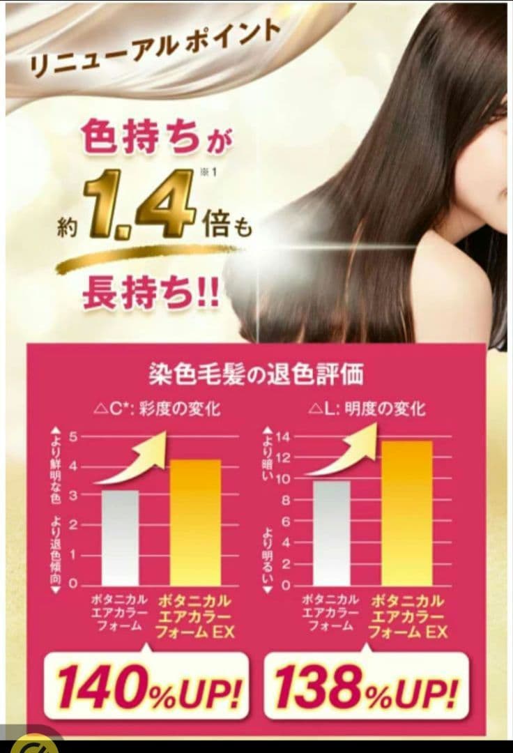 エクラ　ボタニカルエアカラーフォーム　80g ライトブラウン★送料無料★