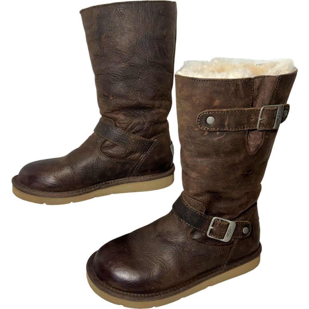 UGG ブラウン エンジニアブーツ　ケンジントン　23cm
