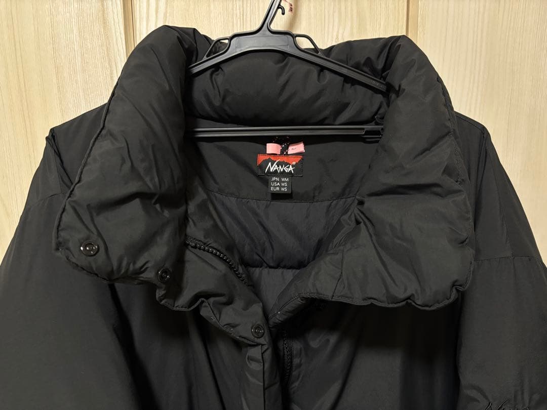 ナンガ NANGA スタンドカラー ダウンジャケット　ブラック レディースM