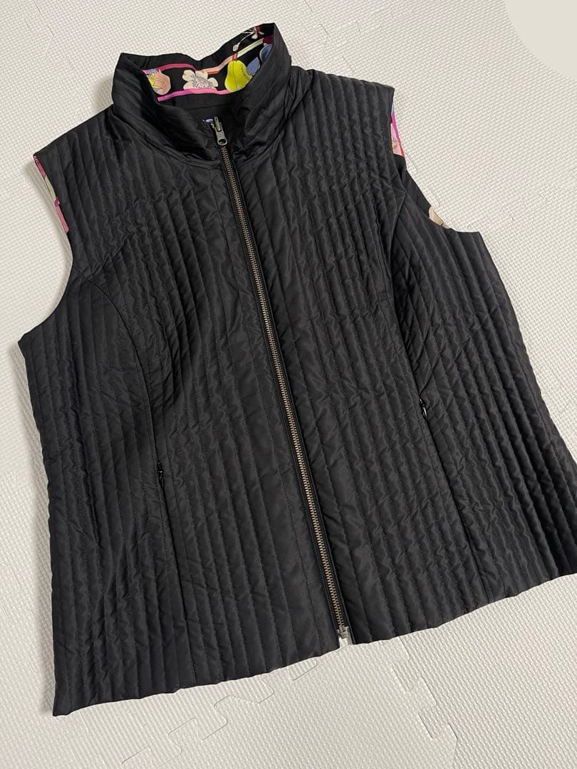 LEONARD レオナール　リバーシブル　ベスト　キルティング　44