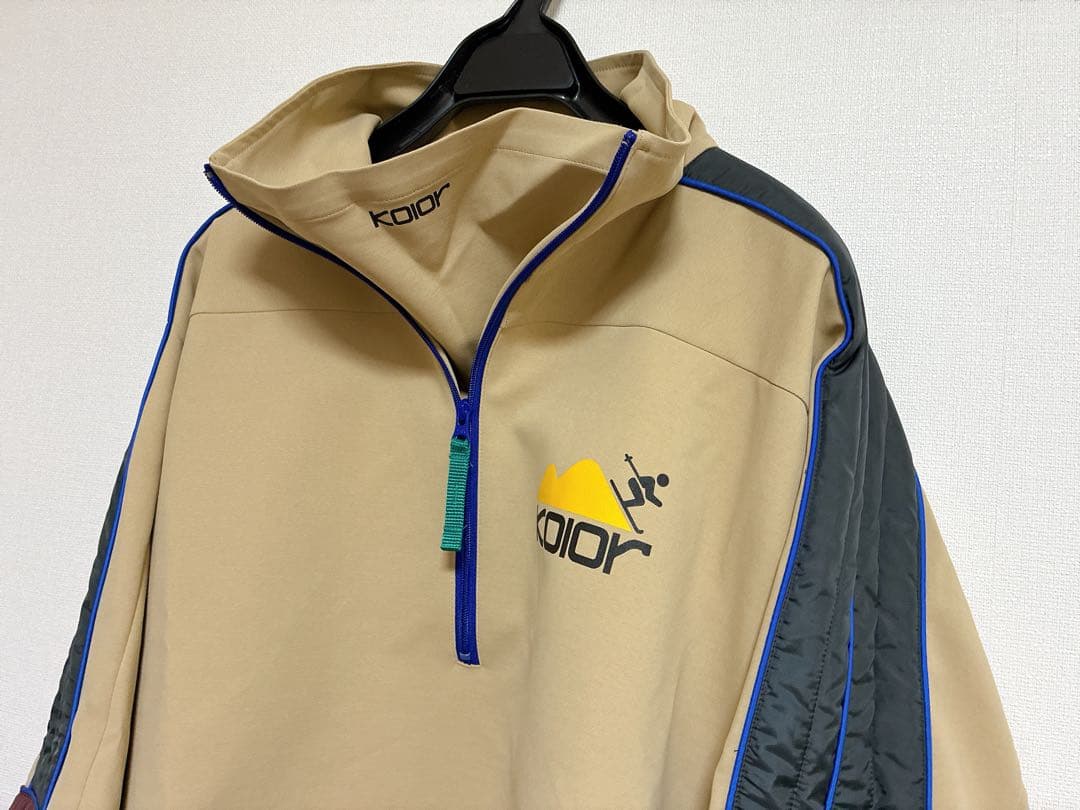 24ssカラーkolorアノラックブルゾンプルオーバージャケットカラービーコン