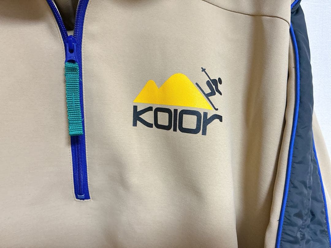 24ssカラーkolorアノラックブルゾンプルオーバージャケットカラービーコン