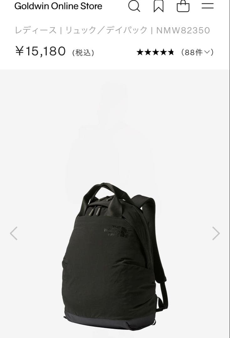使用僅か超美品☆THE NORTH FACE ネバーストップデイパック18L