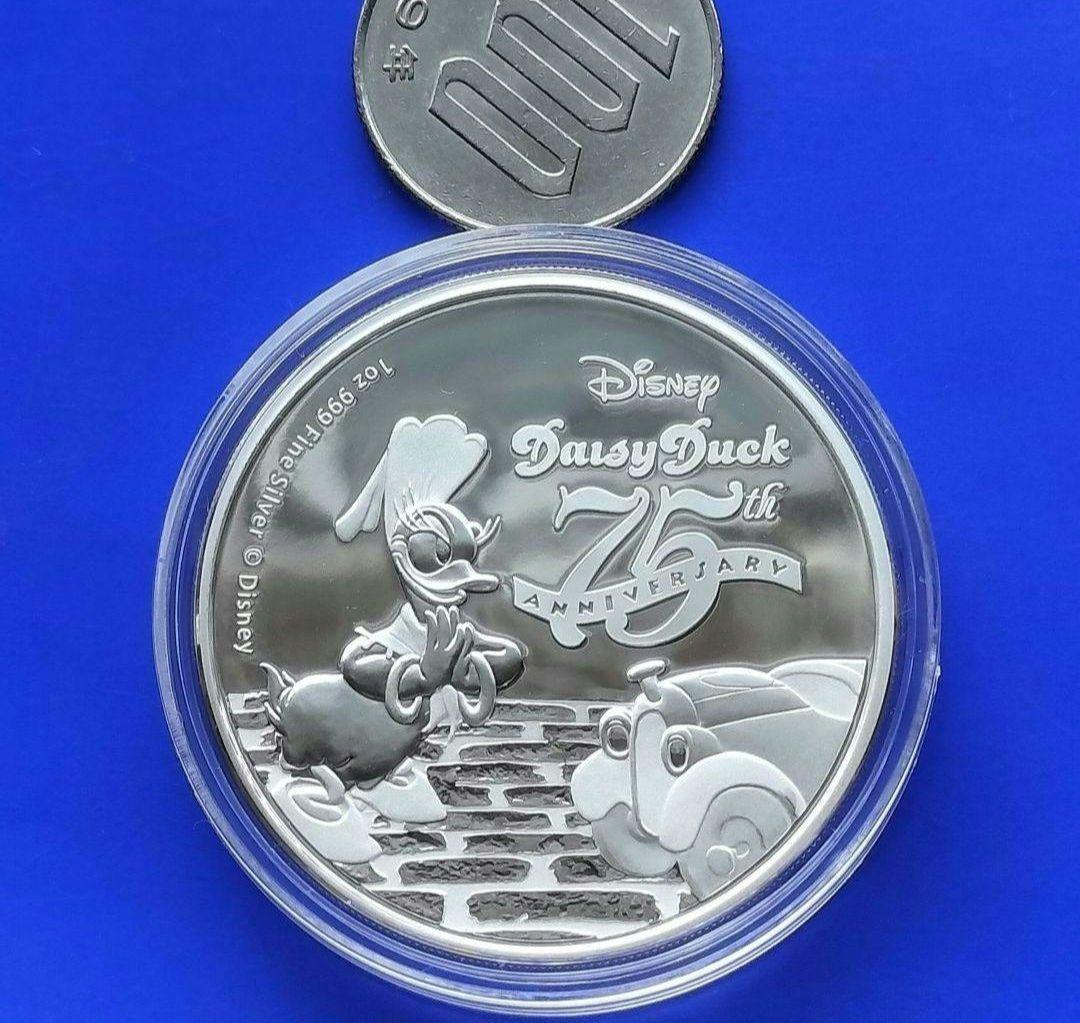 デイジーダック75周年記念銀貨（2015年ニウエ）
