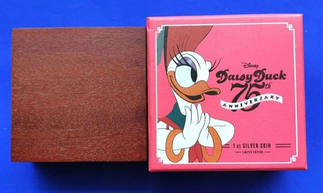 デイジーダック75周年記念銀貨（2015年ニウエ）