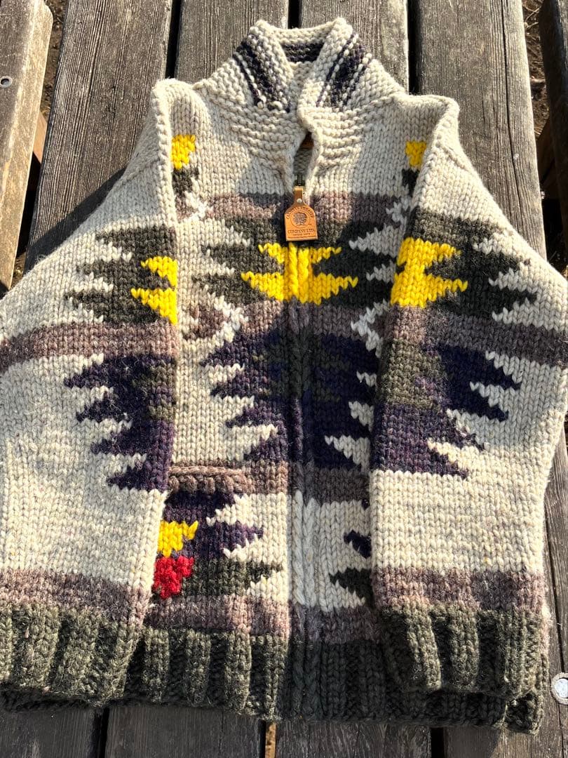 CANADIAN SWEATERカナディアンセーター カウチンカーディガンM