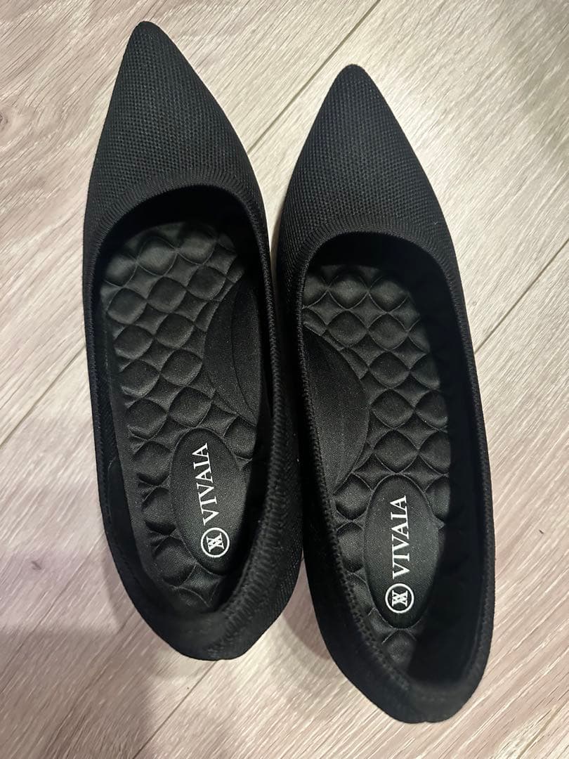 VIVAIA ポインテッドトゥ ウェッジヒール パンプス24cm