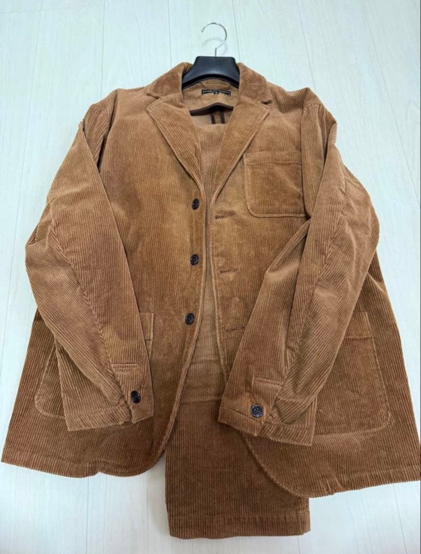 Rough and Rugged L ブラウン コーデュロイジャケット・パンツ