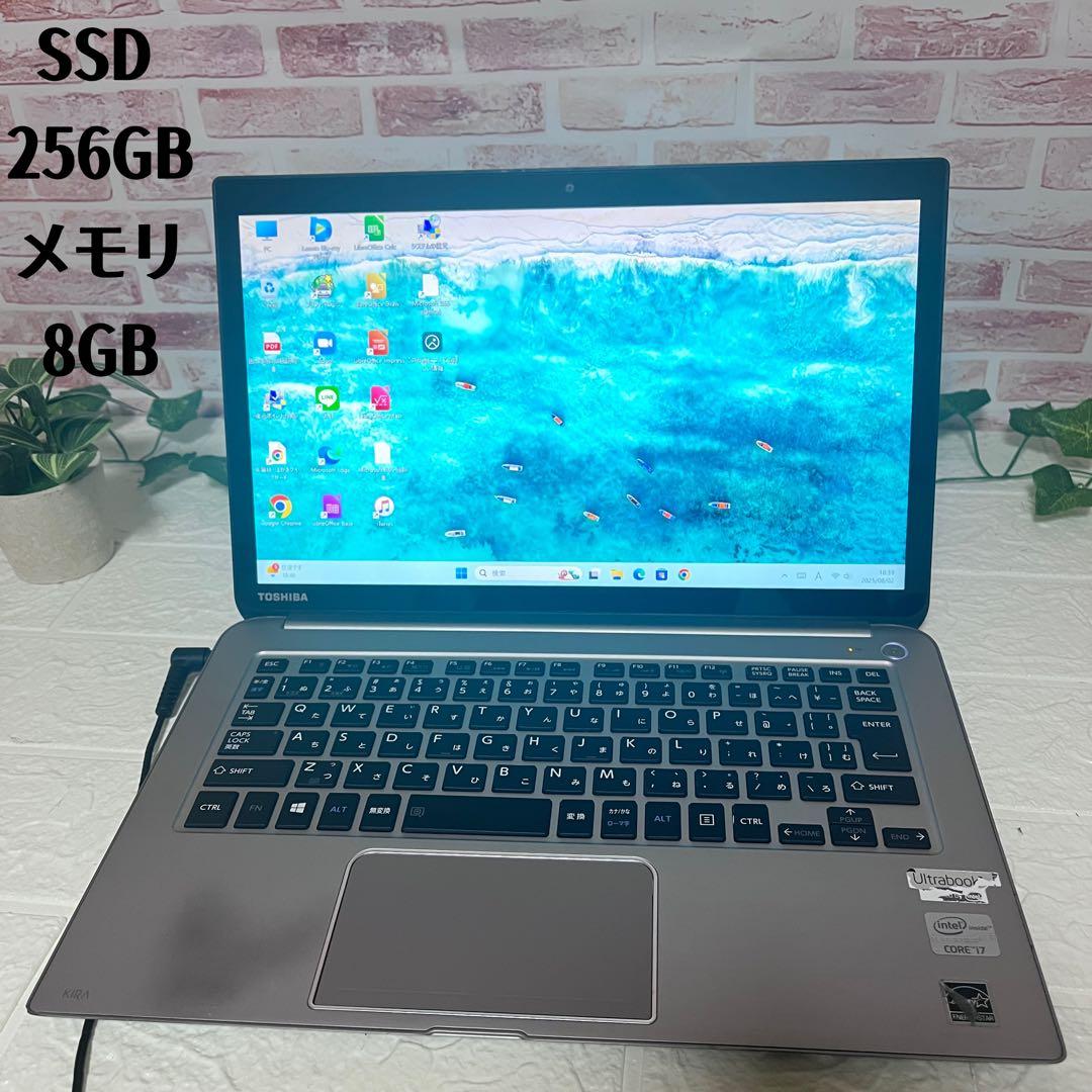 タッチパネル中古SSD256GB メモリ8G★カメラ PC588 ファン音あり