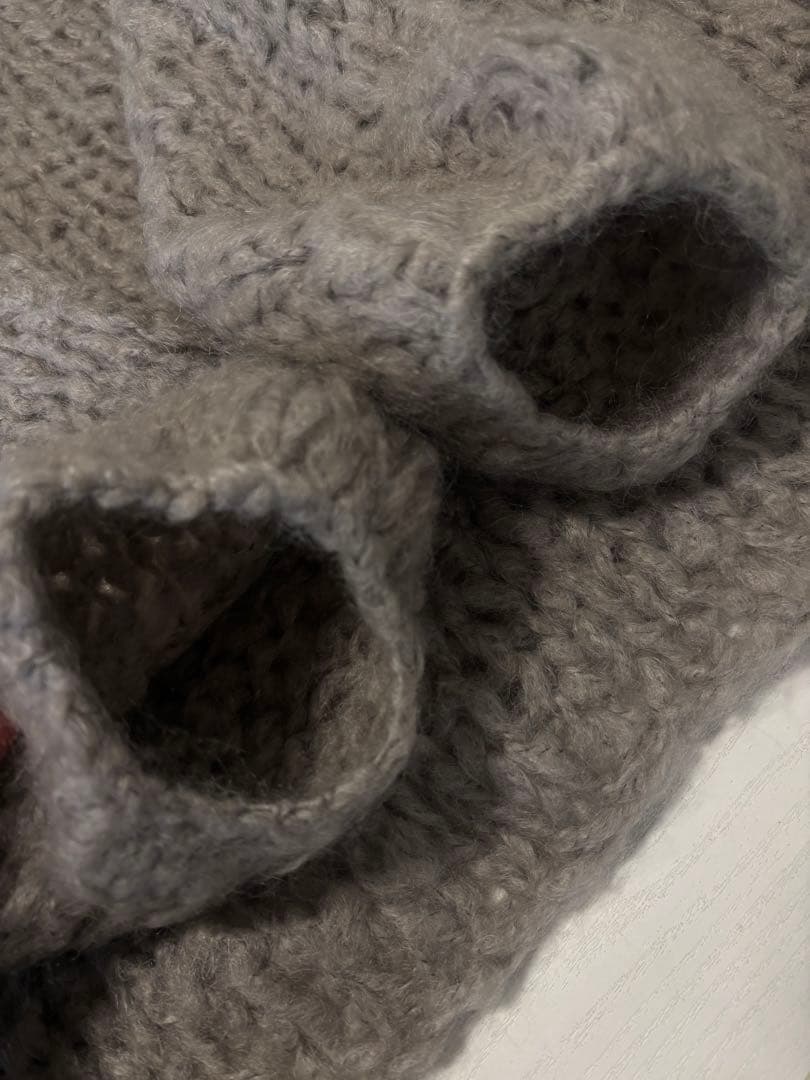 plage HANDKNIT ジャンボタム　プルオーバー　グレー