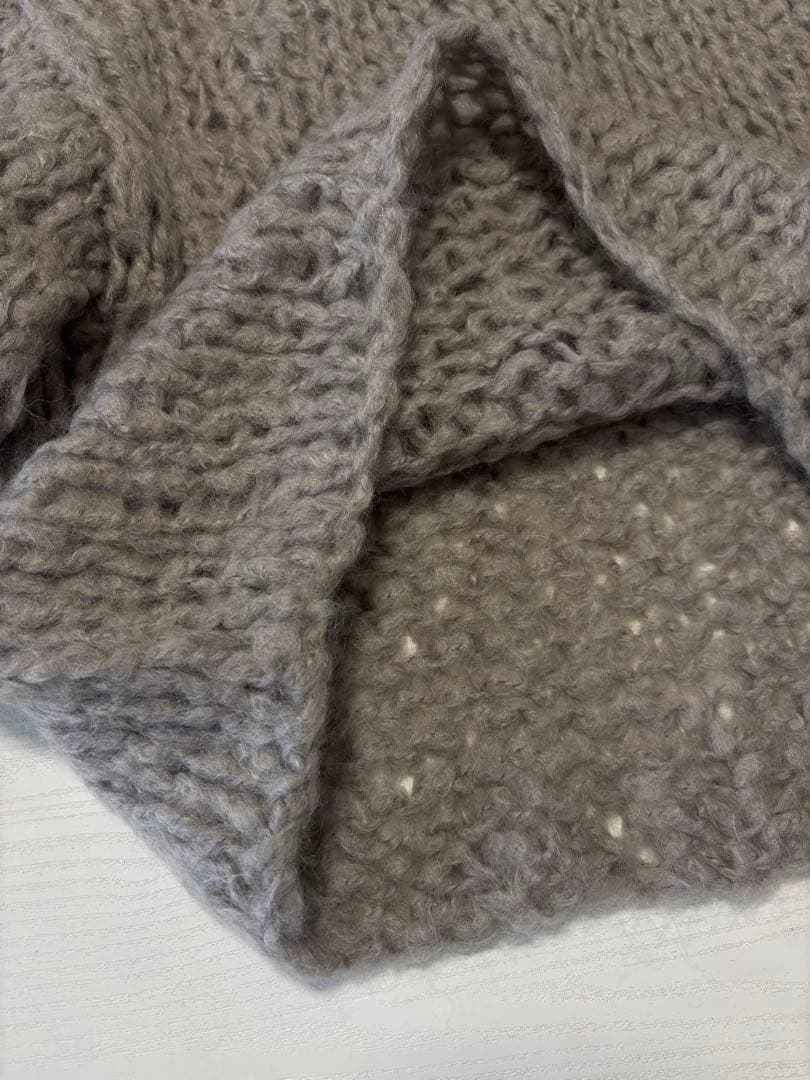 plage HANDKNIT ジャンボタム　プルオーバー　グレー