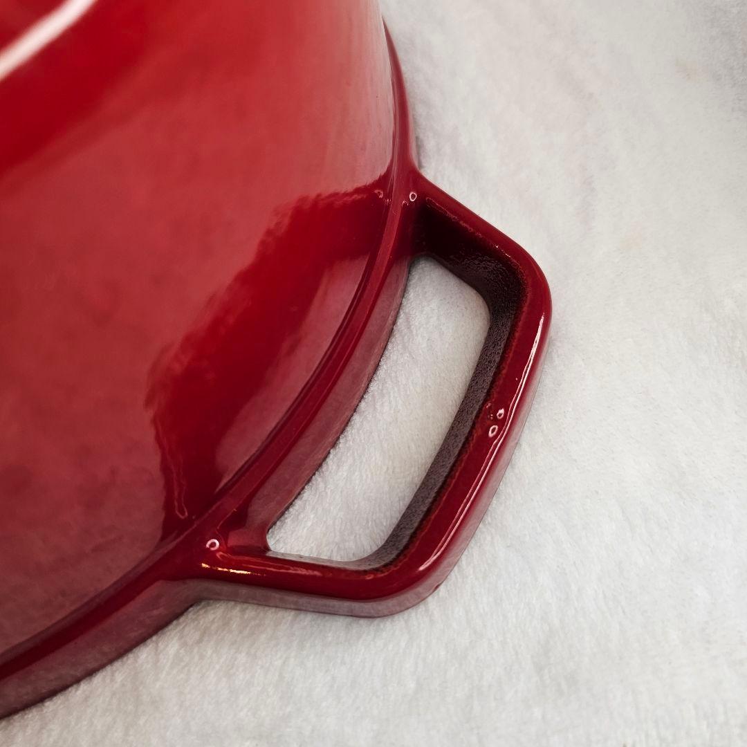 STAUB ストウブ 鋳物ホーロー鍋 ピコ・ココット 24cm ラウンドチェリ