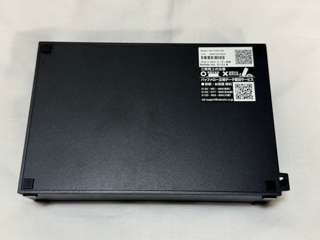 BUFFALO HD-LE4U3-BB 4TB 外付けハードディスク テレビ録画