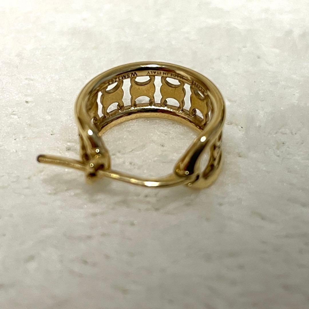 CELINE セリーヌ ピアス 片耳用 ゴールド マルチフープ トリオンフ