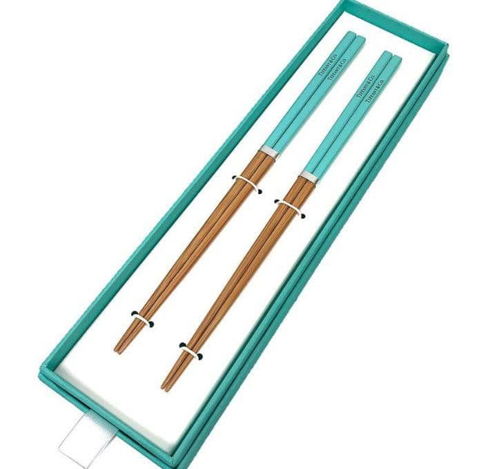 Tiffany & Co. 青い箸セット 2本