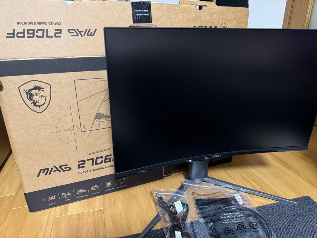 MSI MAG 27C6PF カーブドゲーミングモニター27インチ　美品