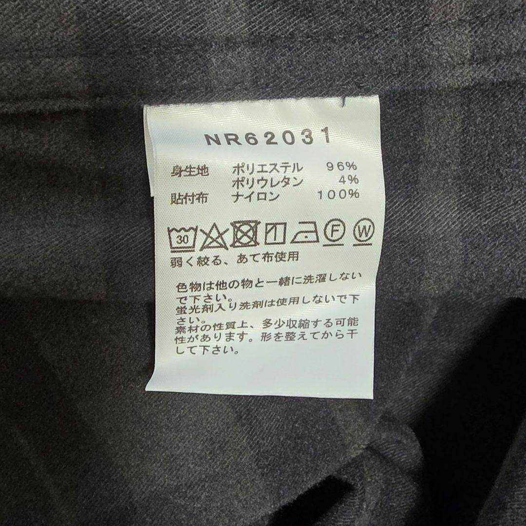 THE NORTH FACE ロングスリーブストレッチフランネルシャツ ブラック