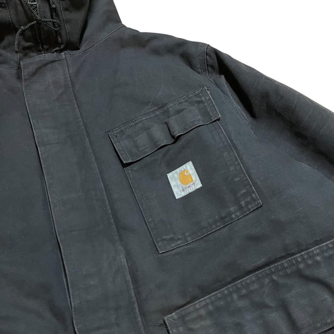 90s Carhartt シベリアンパーカー USA製 ブラック