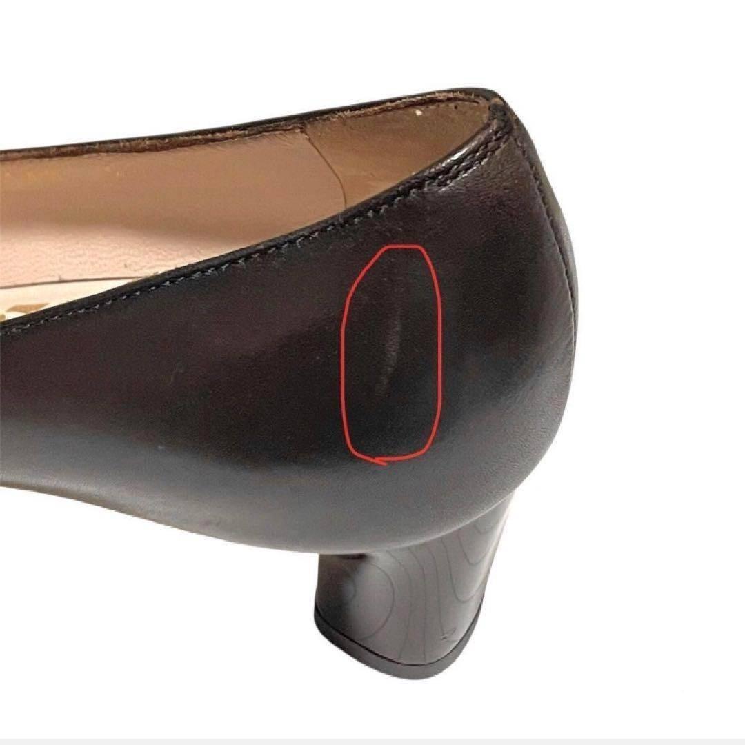 最終価格 Ferragamo フェラガモ ガンチーニ カーフ レザー パンプス