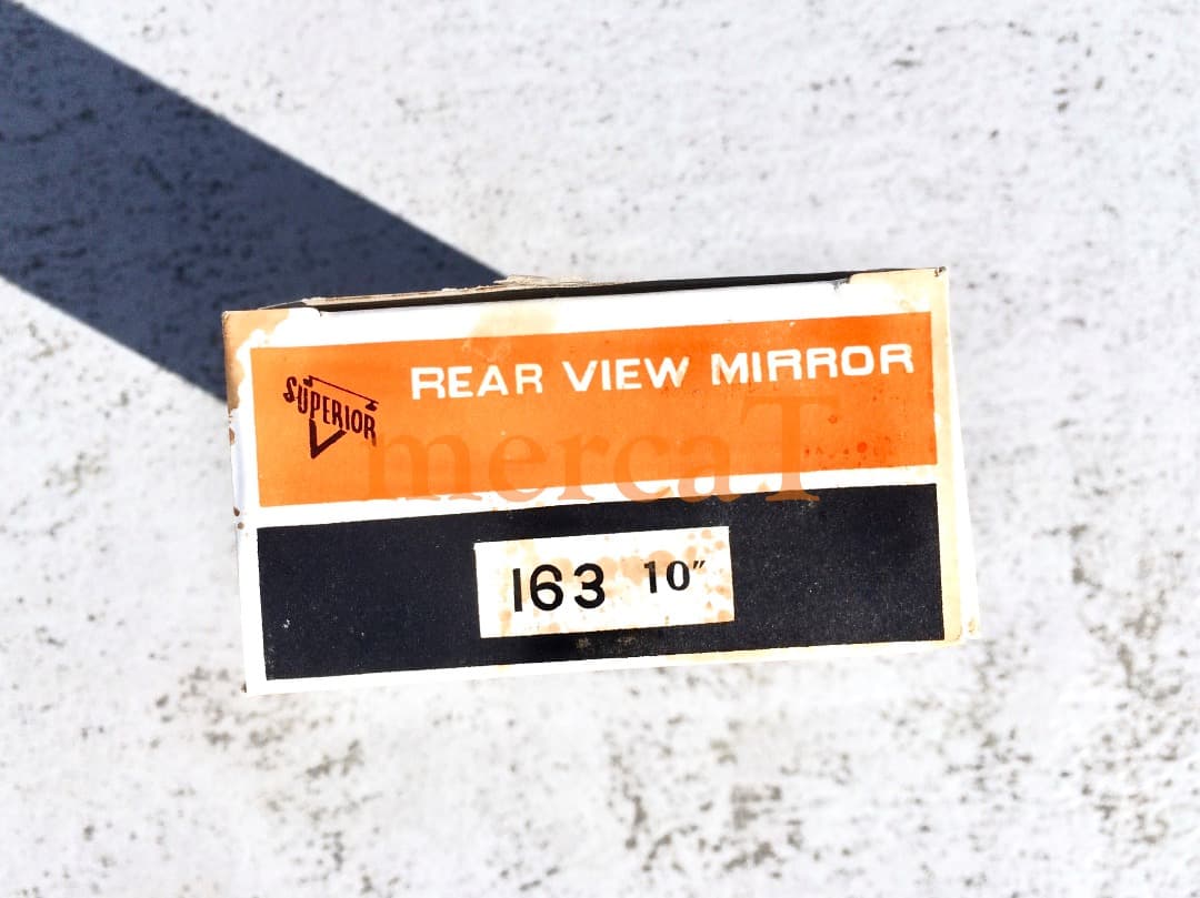 70s当時物NOSビンテージラウンドミラー サテンTOYOクランプ付属2本セット