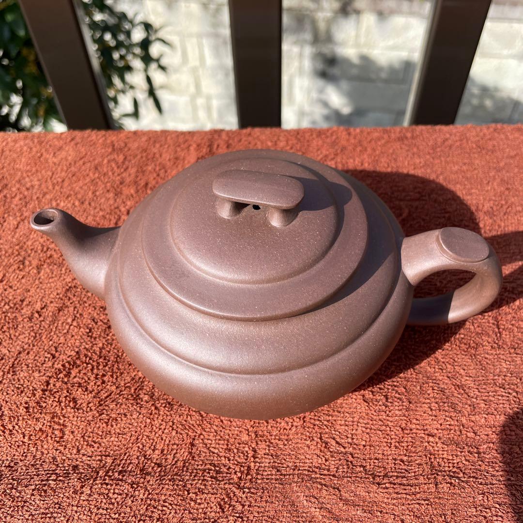 中国 砂壺 朱泥 如意 手作り 煎茶道具