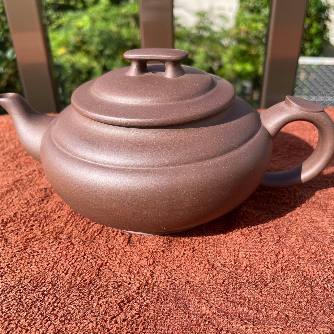 中国 砂壺 朱泥 如意 手作り 煎茶道具