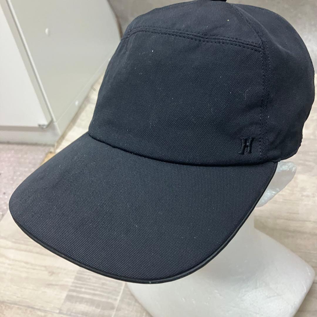 エルメス Hermesブラック キャップ Ｈ刺繍ロゴ56 男女兼用