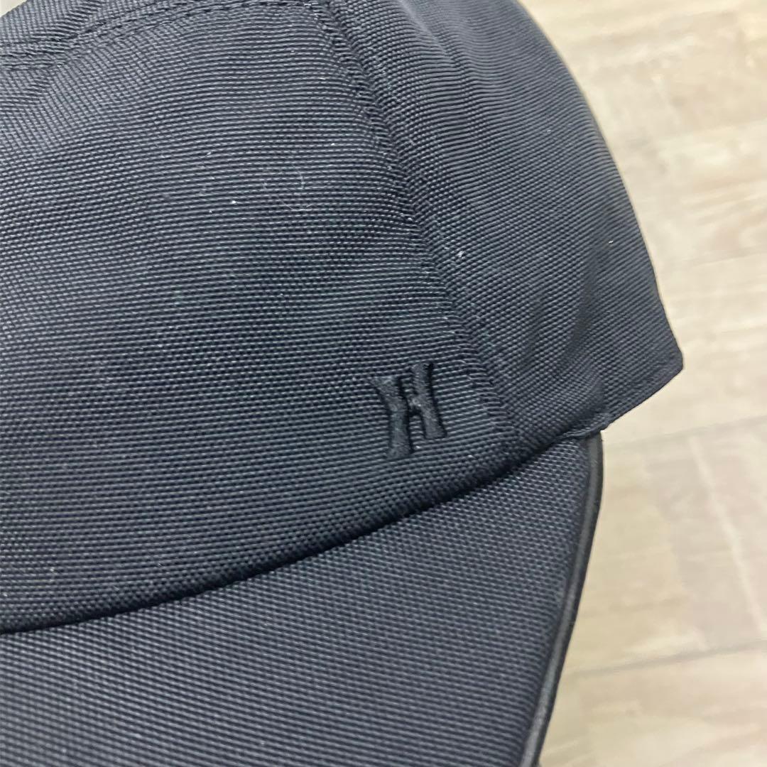 エルメス Hermesブラック キャップ Ｈ刺繍ロゴ56 男女兼用