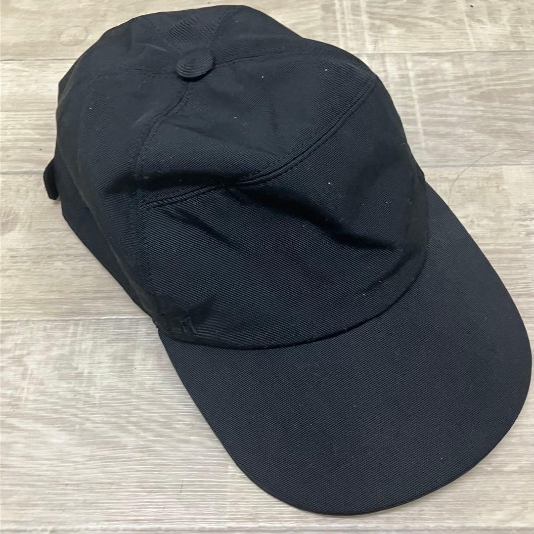 エルメス Hermesブラック キャップ Ｈ刺繍ロゴ56 男女兼用
