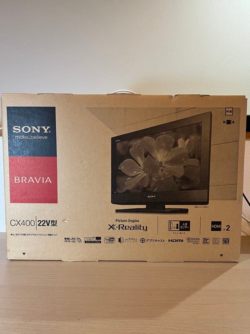 ソニーブラビアSONY BRAVIA CX400 22V型液晶テレビ動作確認済み
