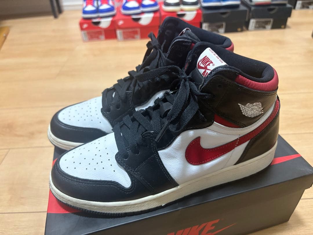 靴 AIR JORDAN1 RETRO HIGH OG GS gym red 25