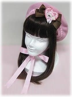 angelic pretty 小鹿のミルキーちゃんベレー帽 ピンクｘブラウン