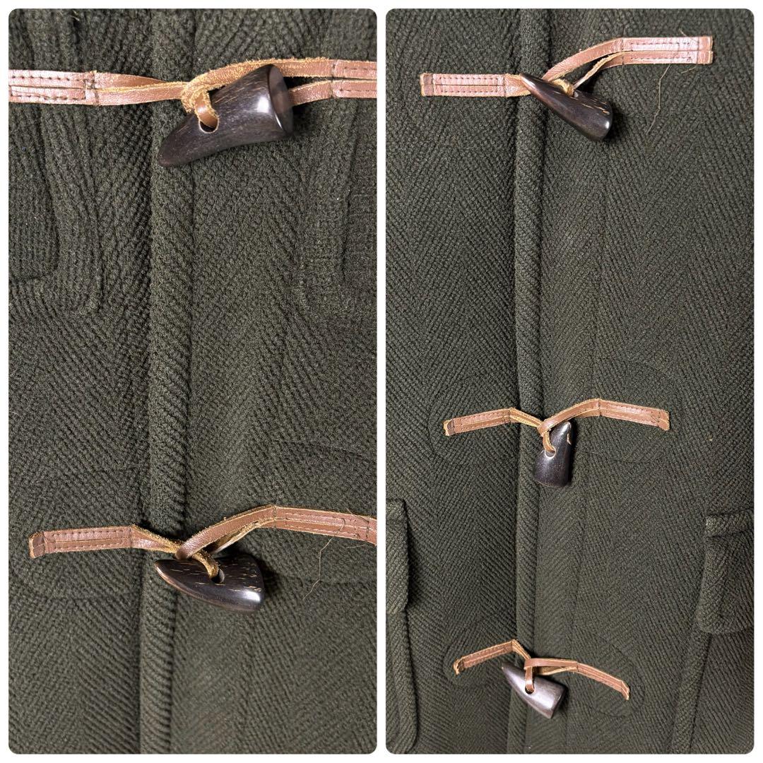 グレンフェル　90s GRENFELL　ダッフルコート WOOL カーキ　38