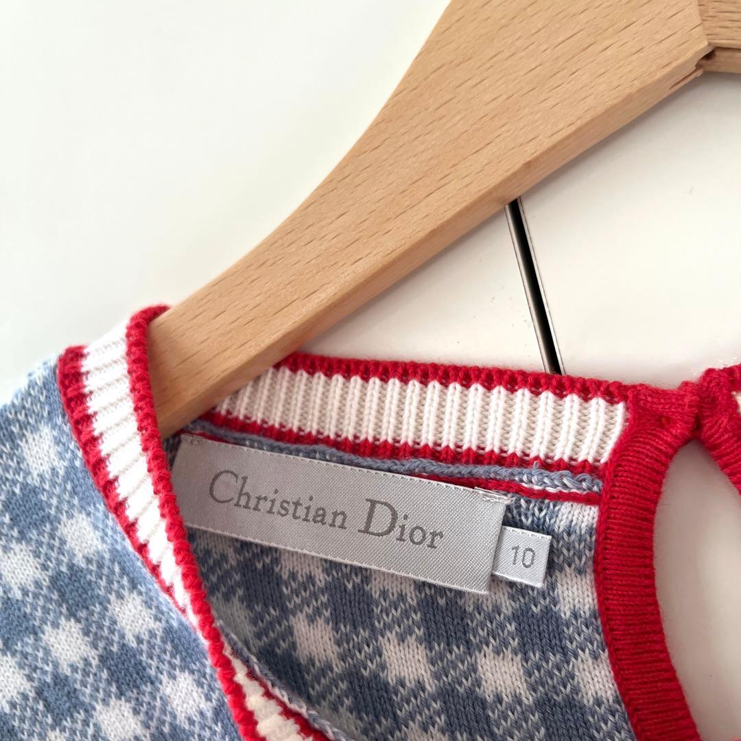 Uです　Christian Dior ニットワンピース 130 カシミヤ混