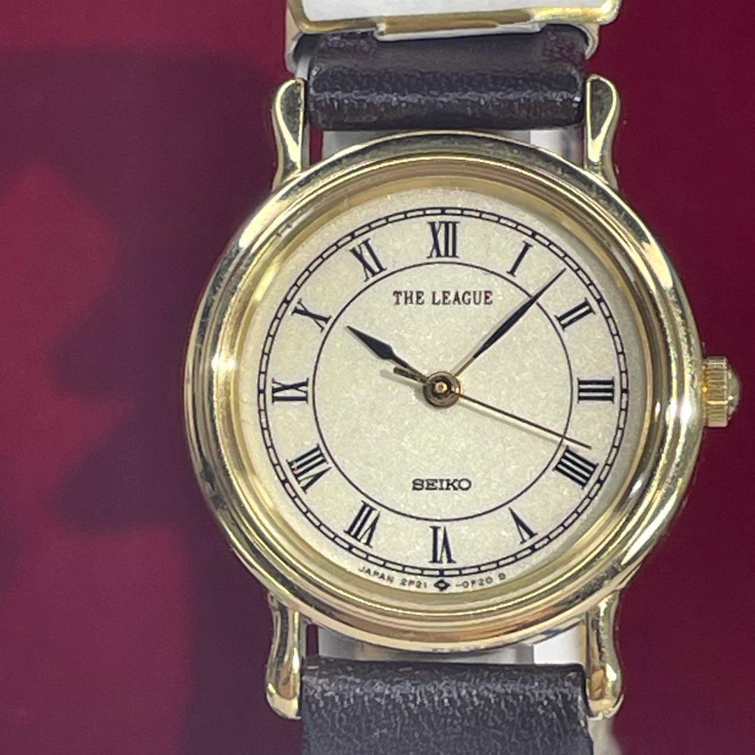 未使用 SEIKO THE LEAGUE 説明書付 電池交換済 日本製 腕時計