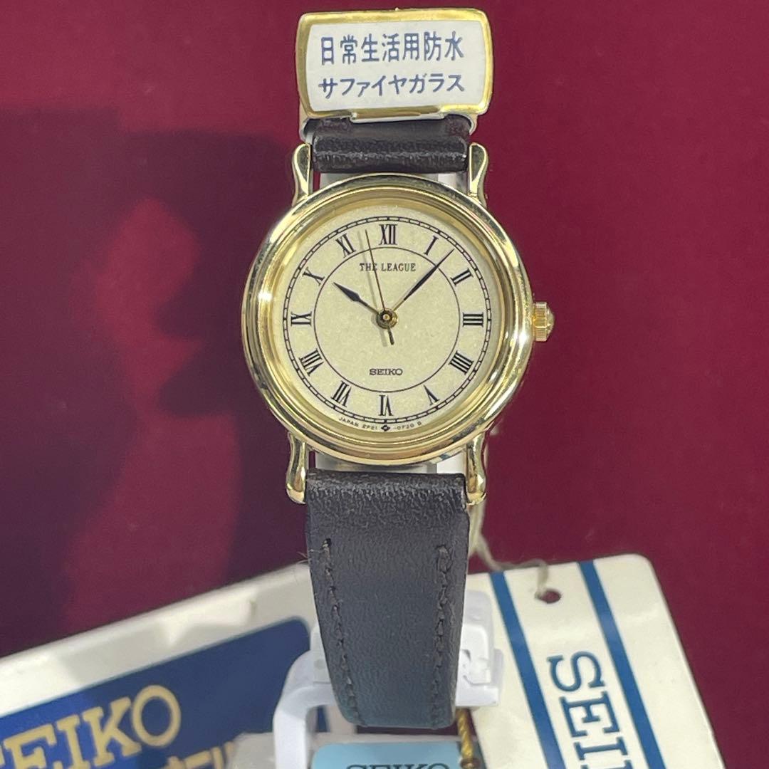未使用 SEIKO THE LEAGUE 説明書付 電池交換済 日本製 腕時計