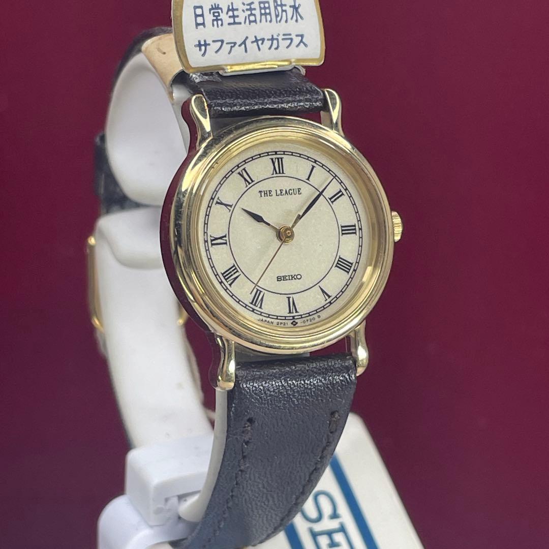 未使用 SEIKO THE LEAGUE 説明書付 電池交換済 日本製 腕時計