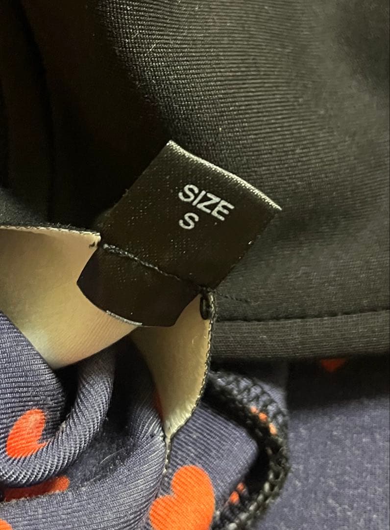 DIESEL ブラック スタジャン ジャケット 裏地ハート