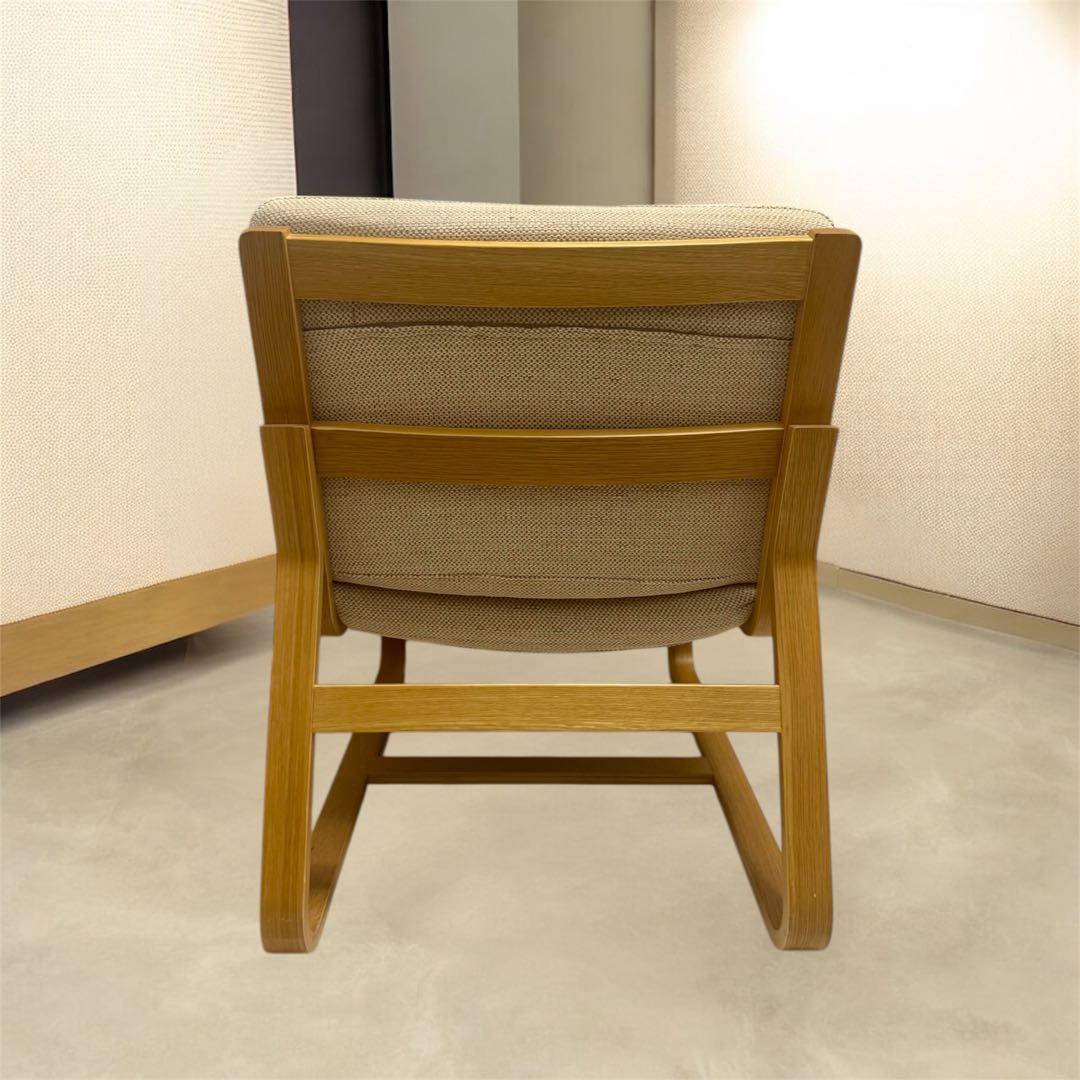 リビングでもダイニングでもつかえるソファチェア　　オーク材 無印 椅子