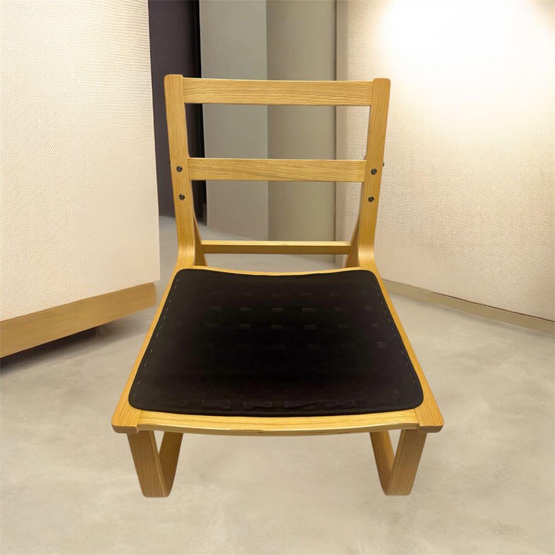 リビングでもダイニングでもつかえるソファチェア　　オーク材 無印 椅子