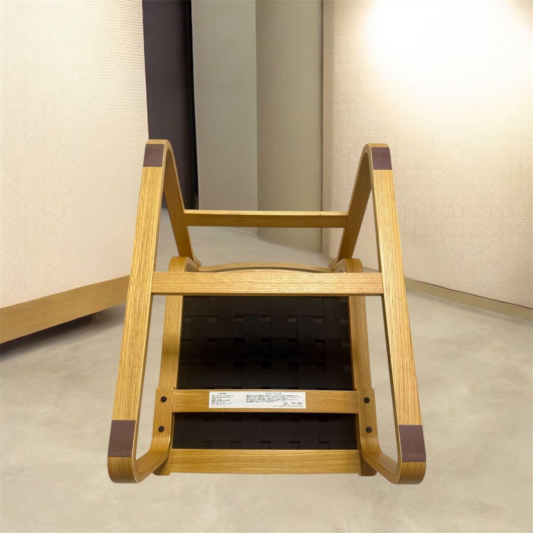 リビングでもダイニングでもつかえるソファチェア　　オーク材 無印 椅子