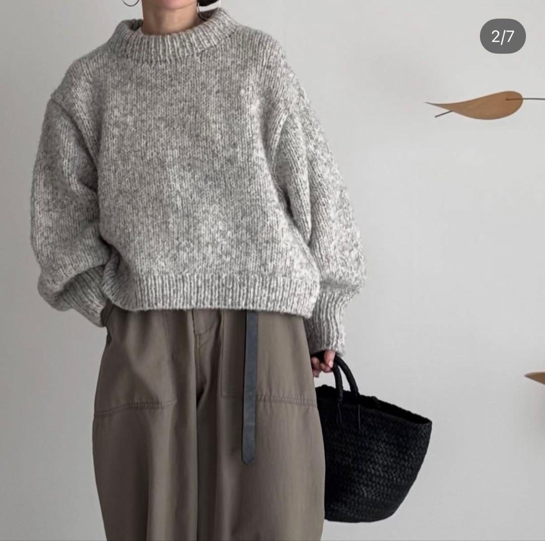 【argue 】ウールアルパカハンドニット