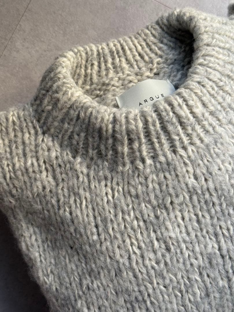 【argue 】ウールアルパカハンドニット