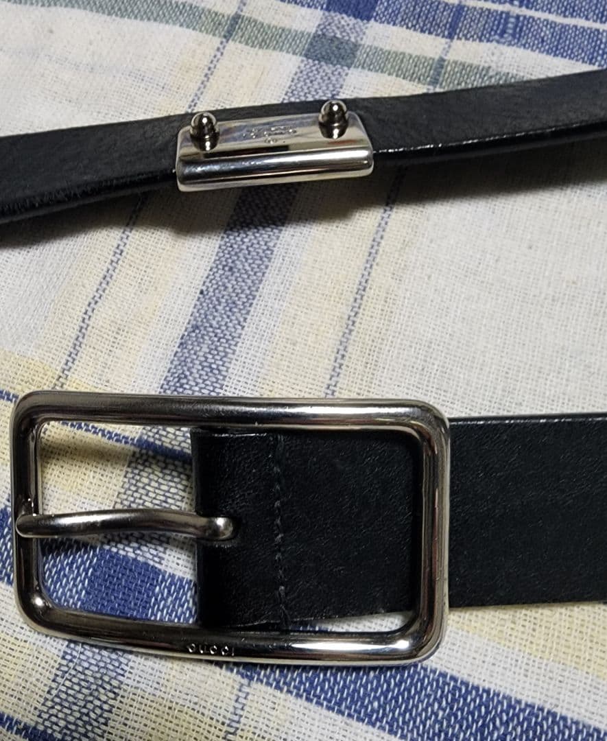 GUCCI　黒レザーベルト