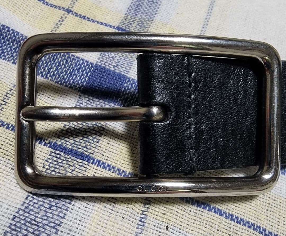 GUCCI　黒レザーベルト