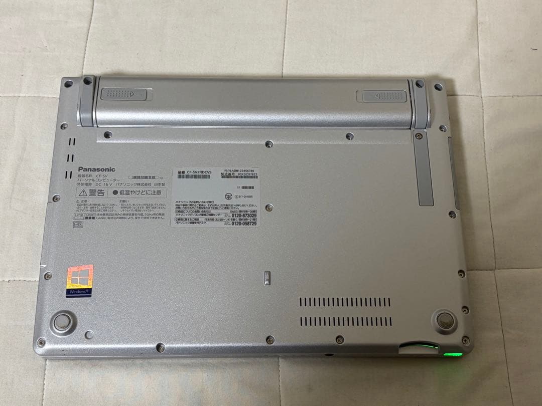 パナソニックLet’snote CF−SV7RDCVS 初期化済み2