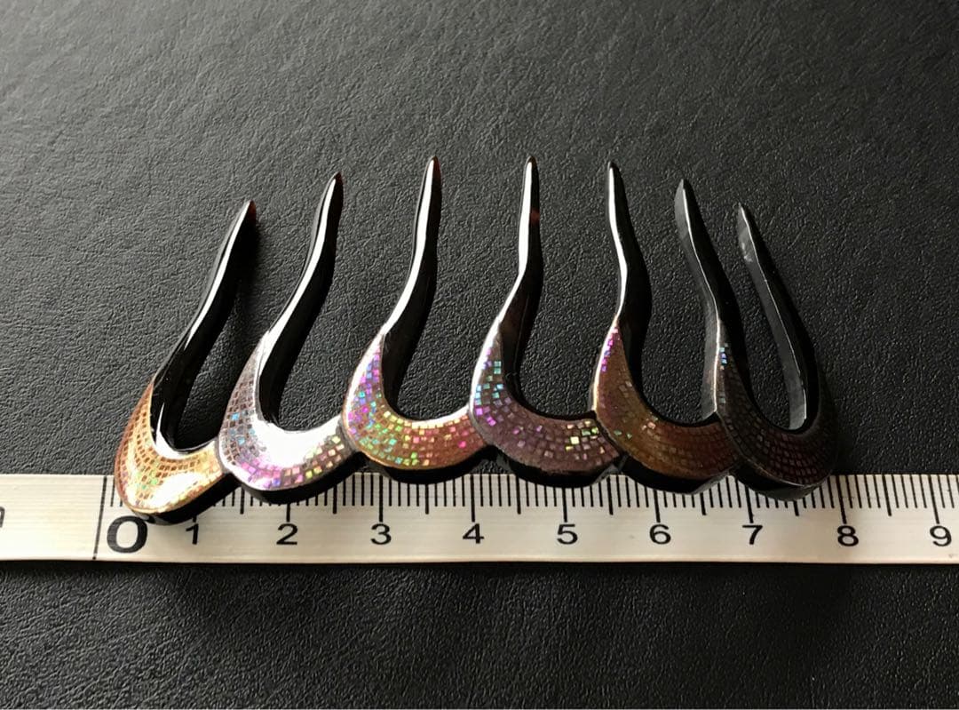 本鼈甲　螺鈿細工　櫛　アンティーク　桐箱入り