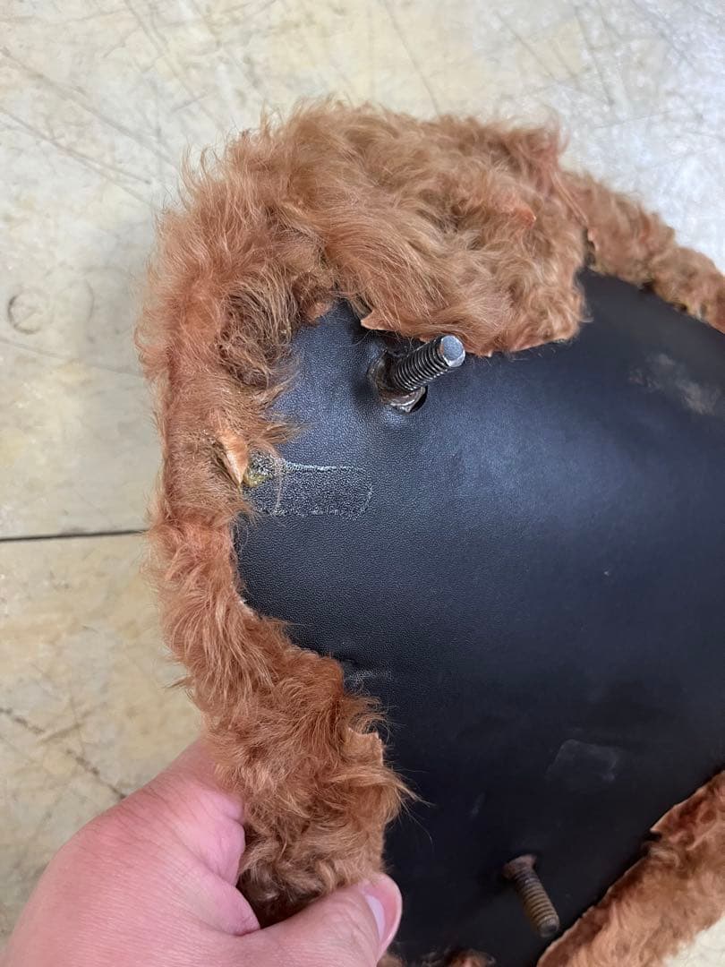 羊毛　シート　ハーレー　xs650 sr400 パン　ショベル　wl