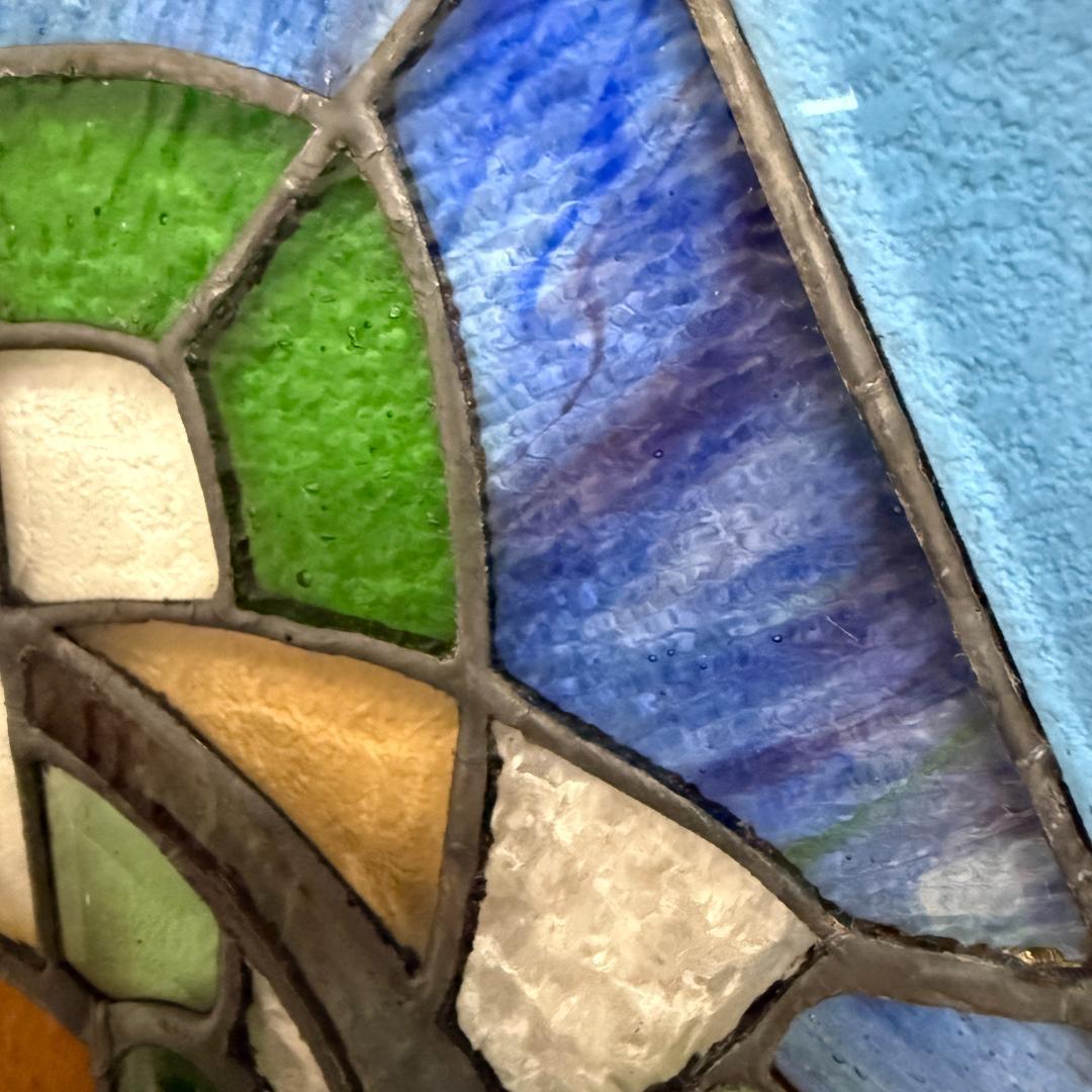 フォロー割【USED品 】欧州 アンテーク ステンドグラス　ハンドメイド